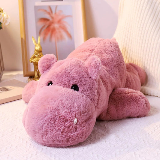 Huggable Hippo Weighted Plush Companion