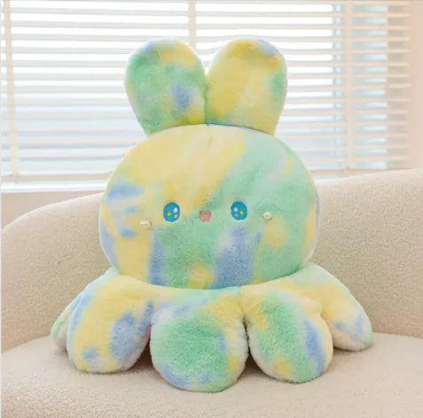 Reversible Octopus Rabbit Plush Companion